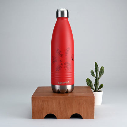 Indus - SS Vacuum Bottle 750 ml - Autumn Fuji Red