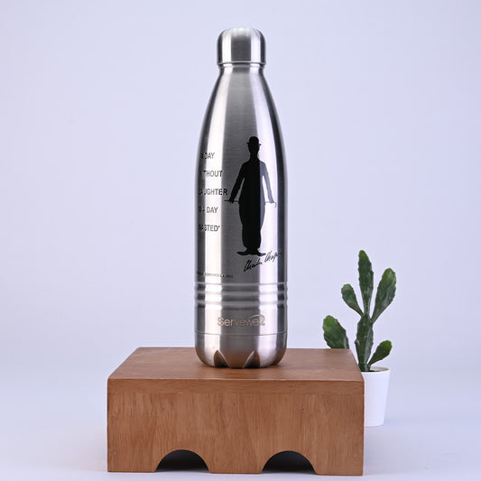 Indus - SS Vacuum Bottle 500 ml - Charlie Chaplin Steel