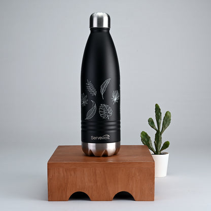 Indus - SS Vacuum Bottle 1000 ml - Autumn Jet Black