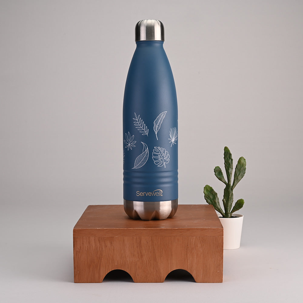 Indus - SS Vacuum Bottle 500 ml - Autumn Imperial Blue