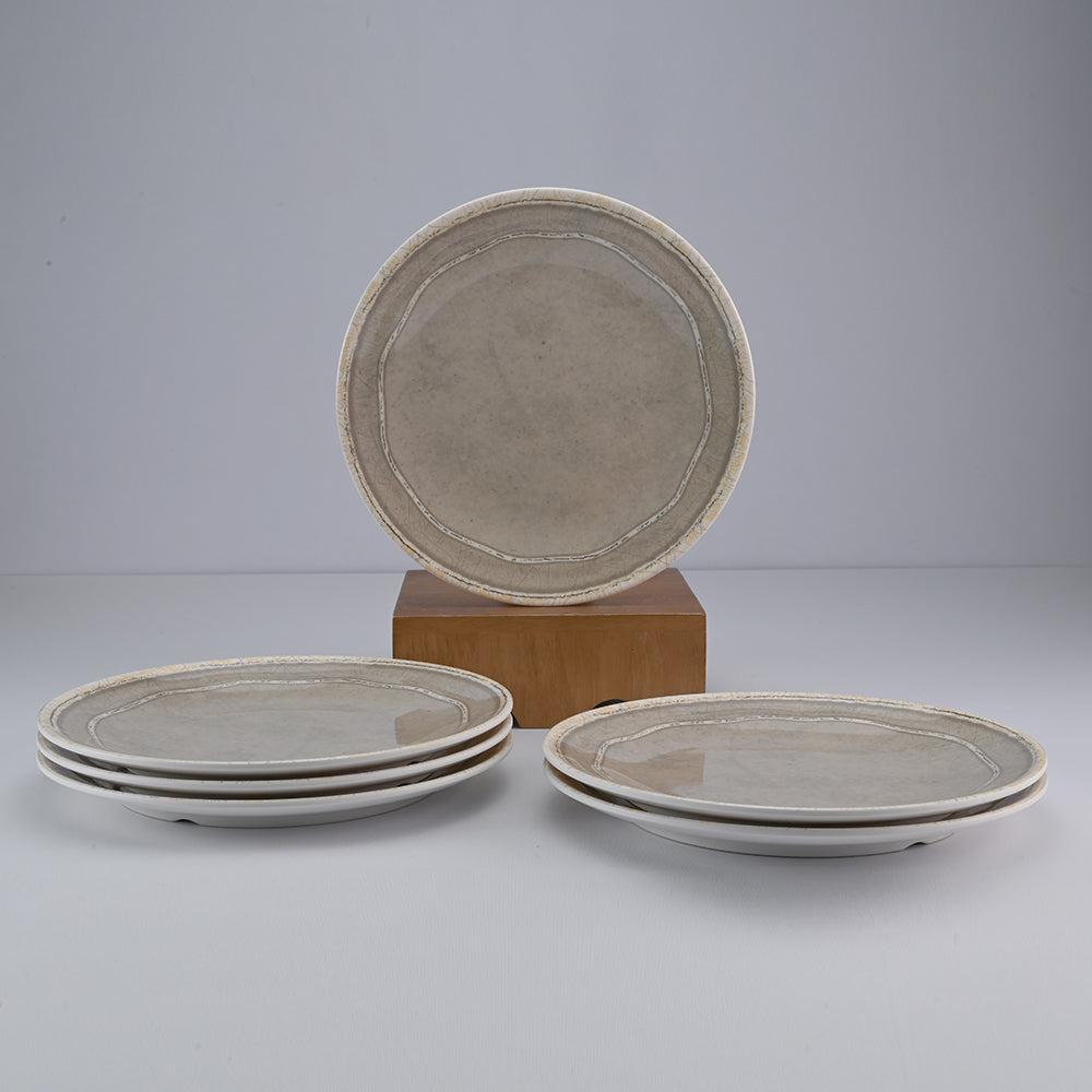 6 pc Buffet Plate Set - Ancient Sand