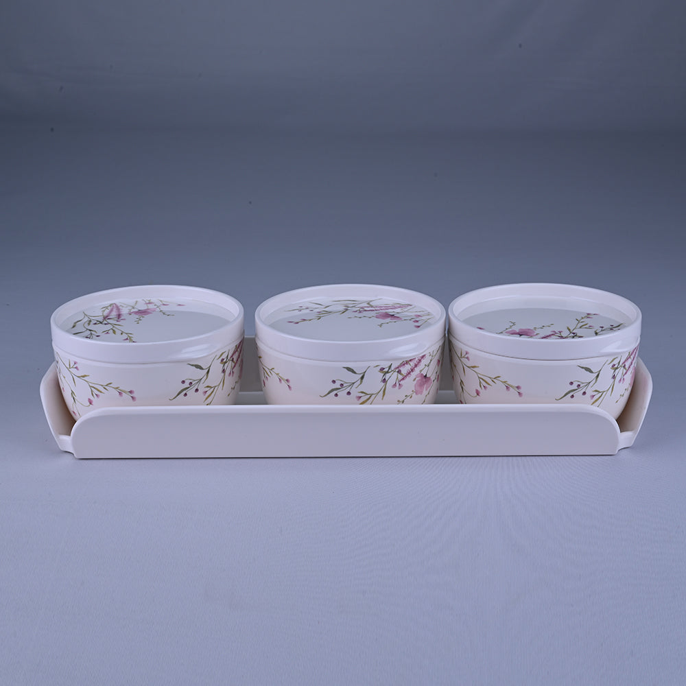 Candy bowl Airtight Serving Set 4 pc - Wild Flower