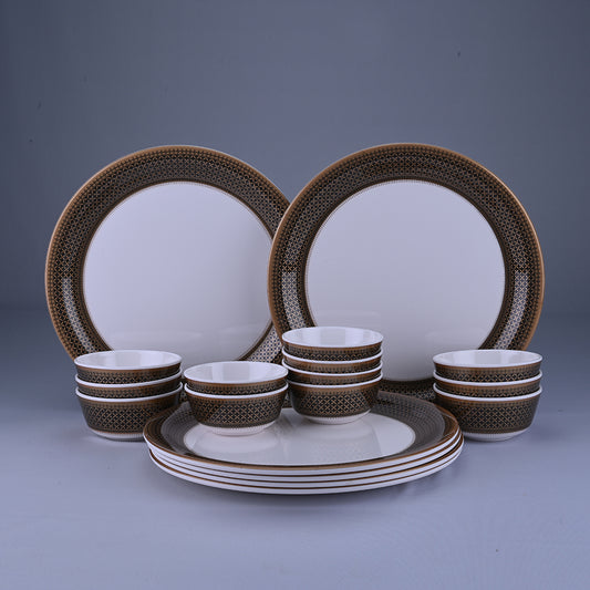 18 pc Buffet Set Rnd Gold - Heera