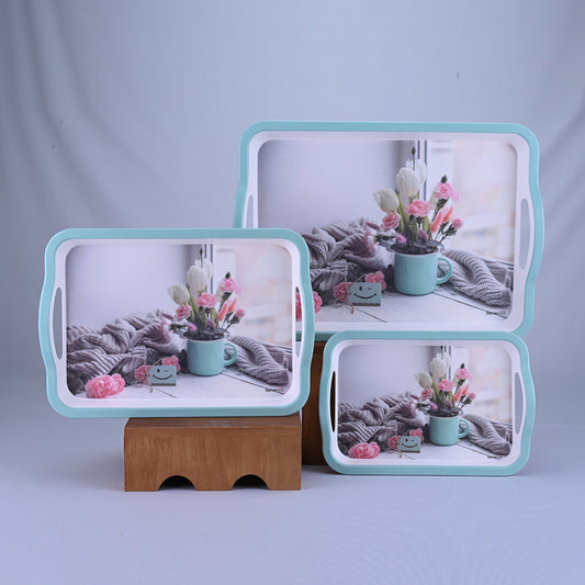 3 pc Tray Set Sturdy - Take It Easy