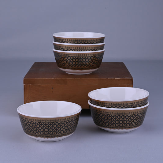 12 pc Soup Set Rnd Gold - Heera