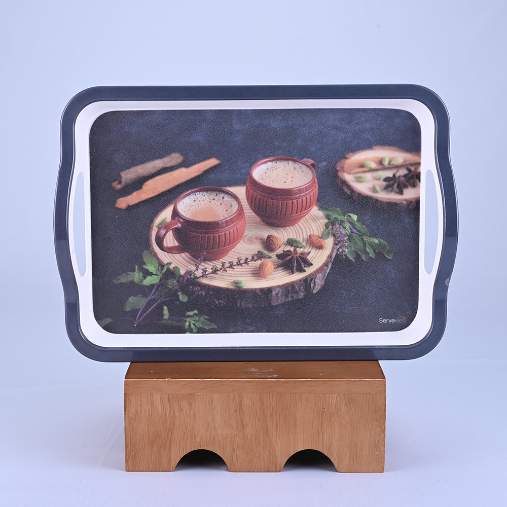 3 pc Tray Set Sturdy - Milk Tea