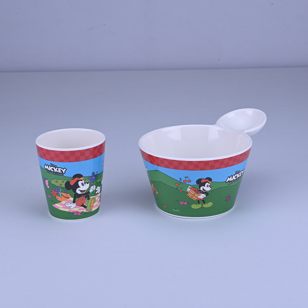 2 pc Fries Bowl & Glass Set - Mickey