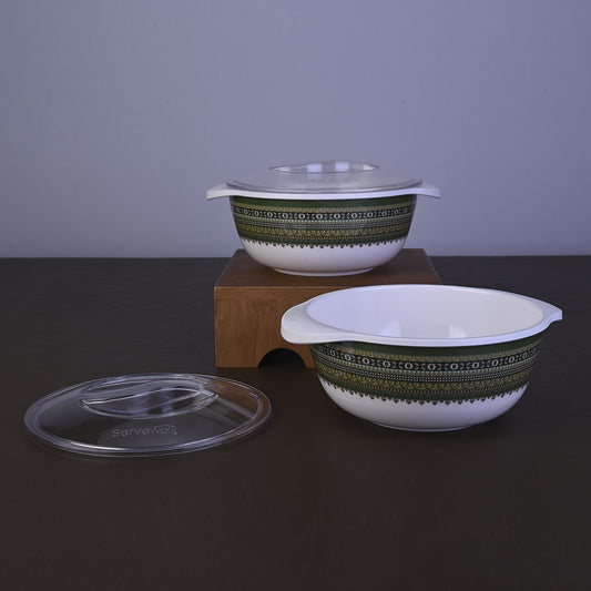 Serving Casserole with Lid Set 2 + 2 pc 19 cm: Sajeeli