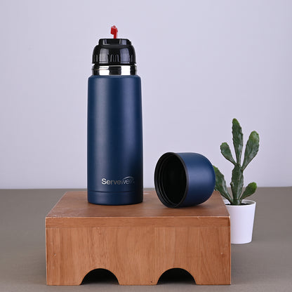 Giraffe SS Vacuum Flask 350 ml - Navy Blue