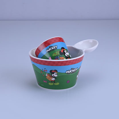 2 pc Fries Bowl & Glass Set - Mickey