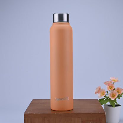 Sleek Single Wall Bottle - Pastel Orange