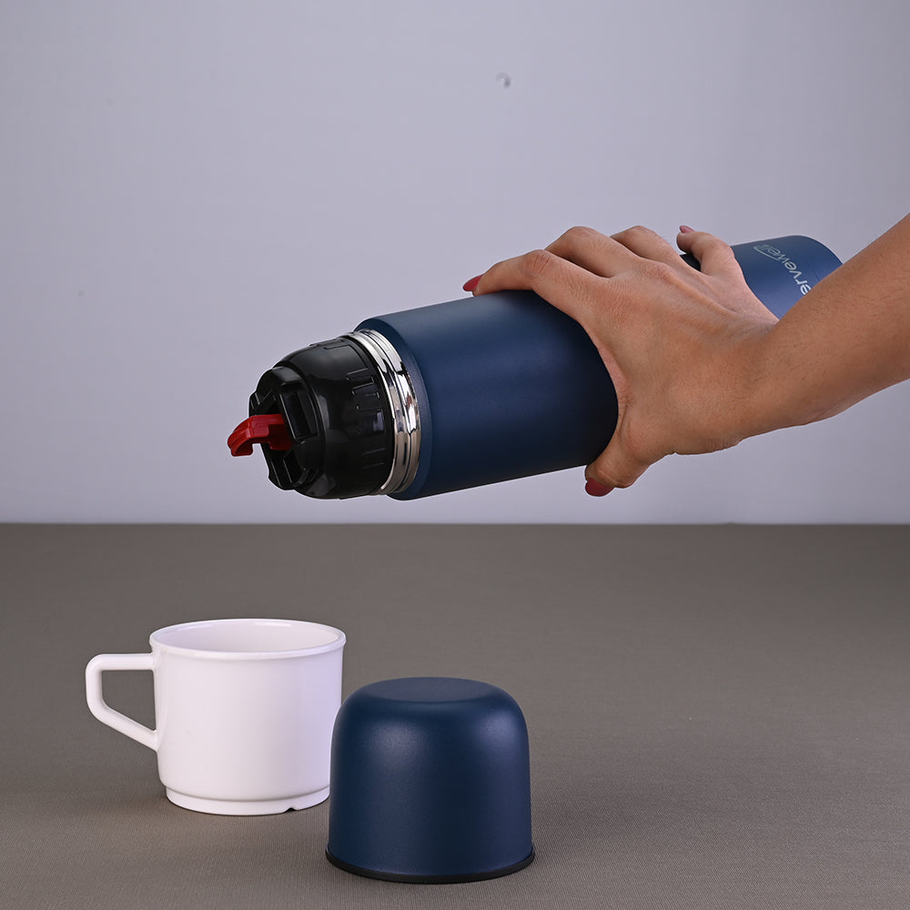 Giraffe SS Vacuum Flask 350 ml - Navy Blue