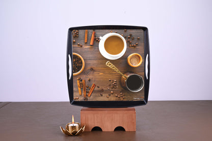 2 pc Bliss Tray Set - Arabica Coffee