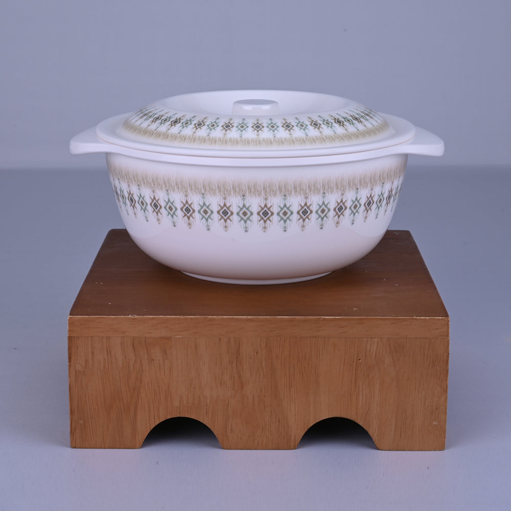 2 pc Serving Bowl with Lid Set Arch 19 cm - Ikat